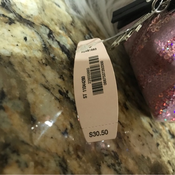 VS Victoria’s Secret Makeup Cosmetics Bag Pink Shimmer Sequin - Picture 8 of 8